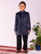 Boy's' Navy Blue Sherwani Set